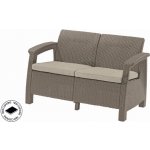 Keter Sedací souprava CORFU II LOVE SEAT cappucino 227644 – Zboží Dáma