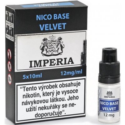 BÁZE IMPERIA NICO BASE VELVET VPG 80/20 5X10ML - 12MG NIKOTINU/ML – Zboží Dáma