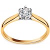 Prsteny iZlato Forever Okouzlující zásnubní prsten s diamantem Sun BSBR086B