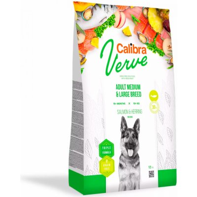 Calibra Dog Verve GF Adult M&L Salmon&Herring 12 kg