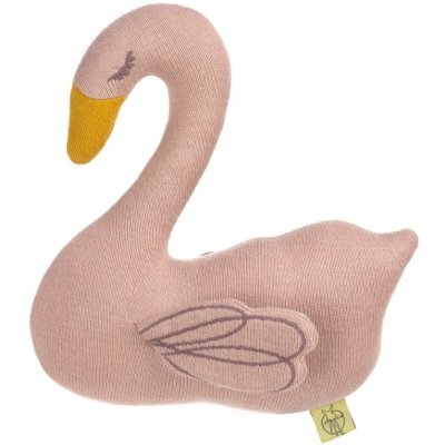 Lässig BABIES Knitted Toy with Rattle/Crackle Little Water swan