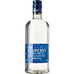 Ginberys London Dry Gin 37, 5% 0,7 l (holá láhev)