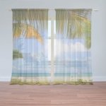 Sablio Záclony Pláž: 2ks 150x250cm – Hledejceny.cz