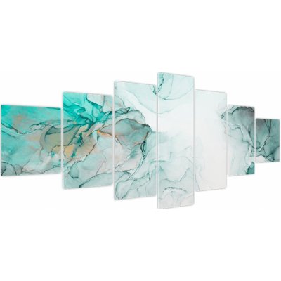 Obraz - Inkoustová abstrakce 2, sedmidílný 210x100 cm – Hledejceny.cz