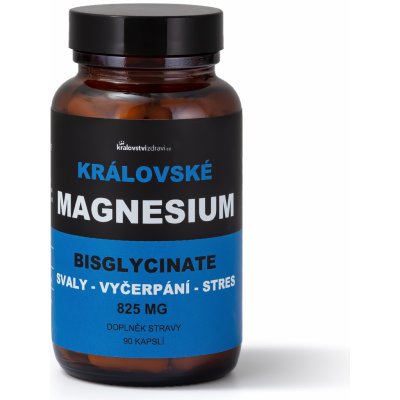 Královské Magnesium Bisglycinate 875 mg + Vitamín B6 90 veg. kapslí