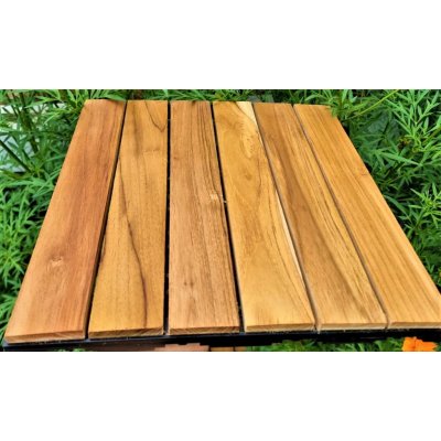 HEVEA Colombo Trading teakové terasové dlaždice Indonesia 30 x 30 x 2,4 cm 1 ks – Zboží Mobilmania