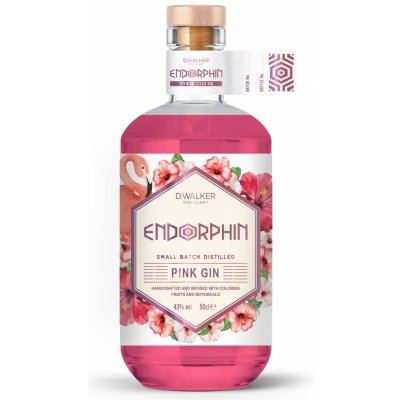 Endorphin P!nk Gin 43% 0,5 l (holá láhev) – Zbozi.Blesk.cz