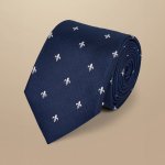 Charles Tyrwhitt Silk Fleur-de-lys Tie – Zboží Dáma