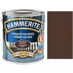 Akzo Nobel Hammerite přímo na rez, 2,50l, kladívkový hnědý – Zboží Mobilmania