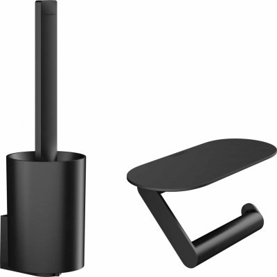Hansgrohe WallStoris Set doplňků pro WC matná černá 27969670 – Hledejceny.cz