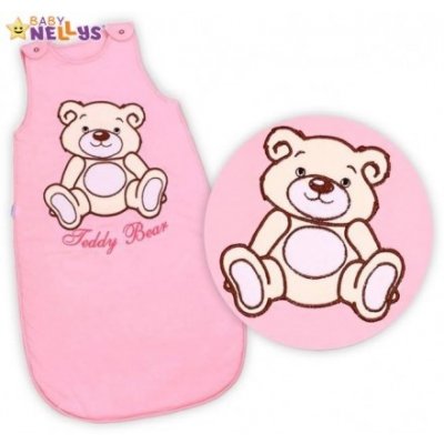 Baby Nellys Spací vak Teddy Bearsv. růžový – Hledejceny.cz
