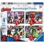 Ravensburger Avengers: Nejmocnější hrdinové země 4v1 12,16,20,24 dílků – Zboží Mobilmania