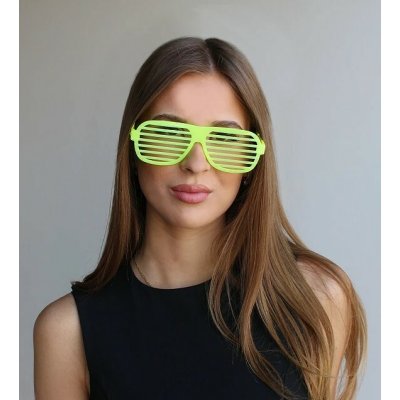 Stoklasa Párty brýle mřížka zelená neon – Sleviste.cz