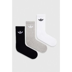 adidas Trefoil Cushion Crew Sock 6-Pack Black/ White/ Medium Grey Heather