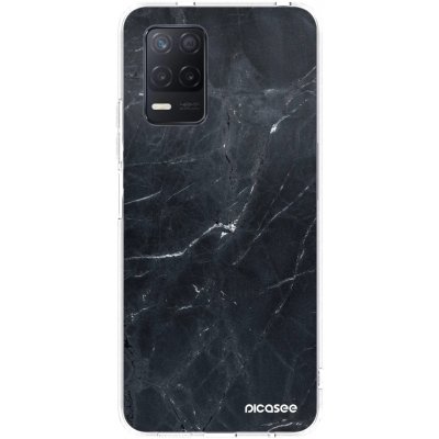 Pouzdro Picasee silikonové Realme 8 5G - Black marble čiré – Sleviste.cz