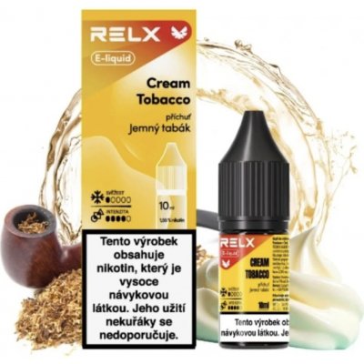 RELX Cream Tobacco 10 ml 18 mg – Zboží Mobilmania