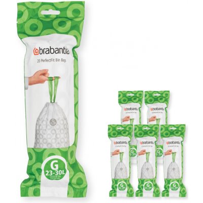 Brabantia PERFECTFIT Sáčky do odpadkového koše 23-30 l (G) - 120 ks velké balení – Sleviste.cz