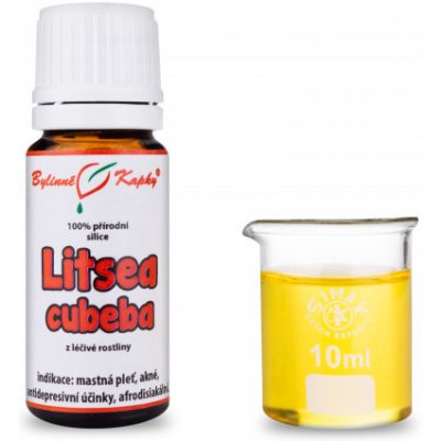 Bylinné kapky Litsea cubeba 100 % přírodní silice esenciální éterický olej 10 ml – Hledejceny.cz