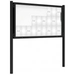 PROCITY Venkovní vitrína model 2000 27 x A4, černá, včetně sloupků | Zboží Auto