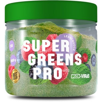 Czech Virus Super Greens Pro V2.0 lesní ovoce 360 g