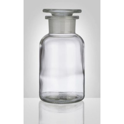 Sklárny Moravia skleněná prachovnice čirá zabroušené víko 250 ml – Zboží Mobilmania