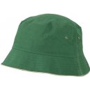 Myrtle Beach Fisherman Piping Hat Zelená tmavá Krémová