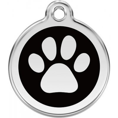 Red Dingo známka Paw Print Black Tlapka černá L 37 mm – Hledejceny.cz