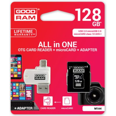 Goodram microSDXC 128 GB UHS-I M1A4-1280R11 – Hledejceny.cz