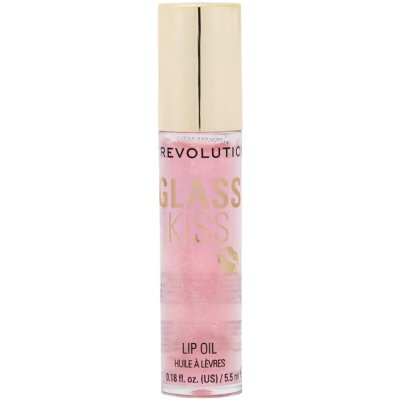 Revolution Glass Kiss třpytivý olej na rty Fairytale Peach 5,5 ml – Zboží Mobilmania