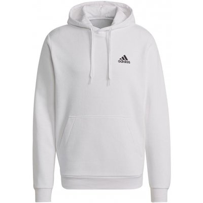 adidas Bílá mikina Essentials Fleece H12211 – Zboží Mobilmania