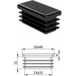 Kovoinox Krytka plastová 20 x 40 mm – Sleviste.cz