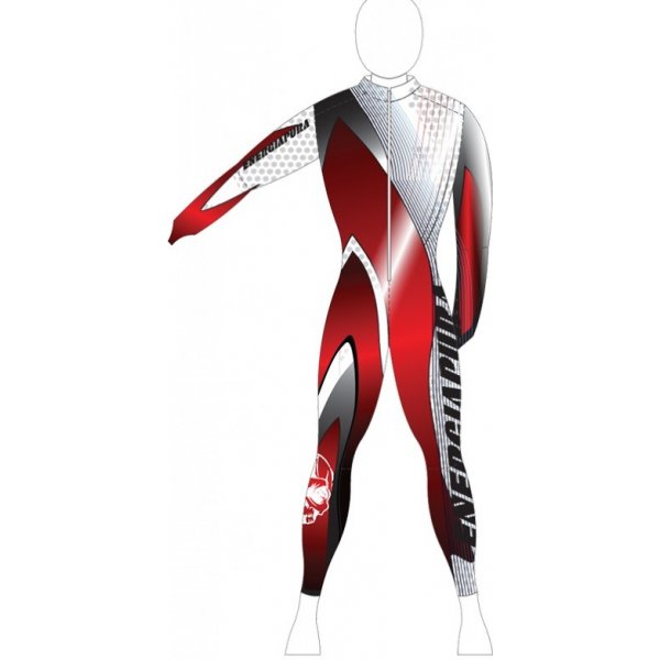 Dětská tepláková a sportovní souprava Energiapura Line Racing Suit JR Červená Bílá