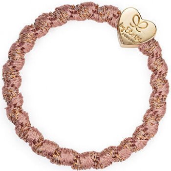 By Eloise London Gold Heart Woven barva Bubblegum Pink