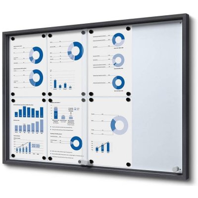 A-Z Reklama CZSlim informační vitrína s posuvnými dvířky SCSLG 8 x A4 – Hledejceny.cz