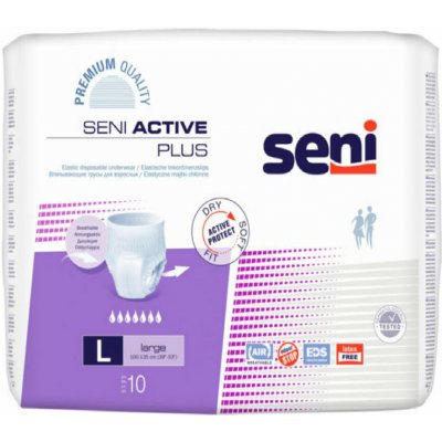 Seni Active plus inkontinenční plenkové kalhotky velikost L 10 ks – Zboží Mobilmania