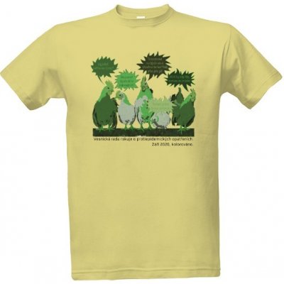 Tričko s potiskem Vesnická rada zelená pánské Písková – Zboží Mobilmania