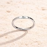 Ocelový prstýnek Lara stříbrný AE 1111497 – Zboží Mobilmania