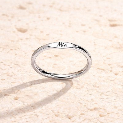 Ocelový prstýnek Lara stříbrný AE 1111497 – Zboží Mobilmania