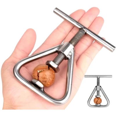 Šroubovací louskáček na ořechy z nerezové oceli, 10x10 cm, odolný proti mechanickému poškození – HobbyKompas.cz Šroubovací louskáček na ořechy z nerezové oceli, 10x10 cm, odolný proti mechanickému poškození – HobbyKompas.cz
