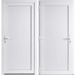 OknaDvereNaMiru.cz Vchodové plastové dveře Emily plné bílá / bílá levé otevírání ven 80 x 198 cm – Hledejceny.cz