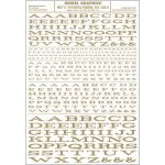 Woodland Scenics propisot písmena prodloužená Roman R.R. zlatá MG717 – Zboží Dáma