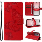 Big Butterfly knížkové pouzdro na Realme C75 - červené – Zboží Živě