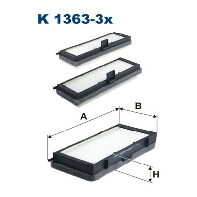 Filtr, vzduch v interiéru FILTRON K 1363-3x – Hledejceny.cz