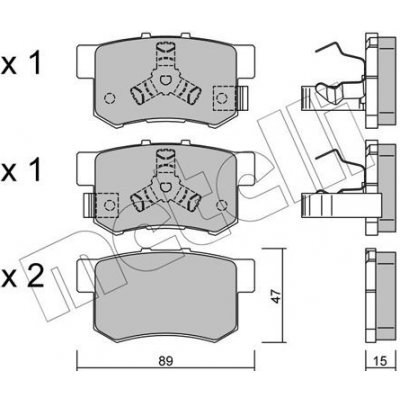 KLOCKI HAM.HONDA CR-V 04- TYL – Zboží Mobilmania