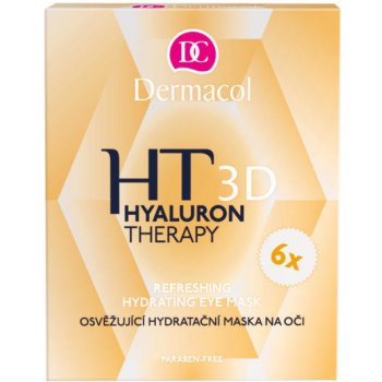 Dermacol Hyaluron Therapy 3D osvěžující hydratační maska na oči 2 x 3 g