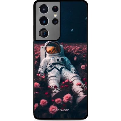 Pouzdro Mobiwear Glossy Samsung Galaxy S21 Ultra - G002G Astronaut v růžích