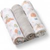 Plenky BabyOno Take Care Natural Bamboo Diapers Grey 3 ks