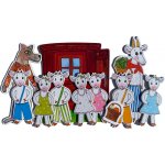 Marionetino Loutky O kůzlátkách 9 loutek, kulisa – Sleviste.cz