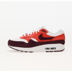 Nike Air Max 1 Summit White/ Burgundy Crush-Picante Red