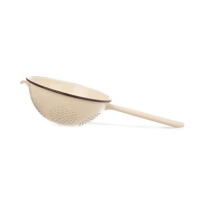 Orion Smaltovaný cedník Brown, 22 cm – Sleviste.cz